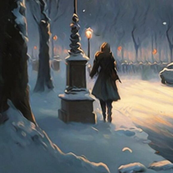 Paris Eiffel Tower Fantasy Watercolor Oil Painting Wall‎ Art Print - Picture 5 of 6